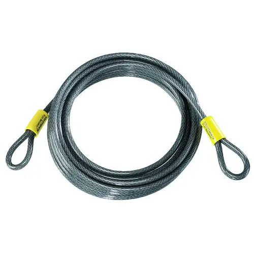 Flexible Cable Lock, 3/8 in Dia Shackle, Steel Body Gray Flexible Cable Lock, 3/8 in Dia Shackle, Steel Body Gray