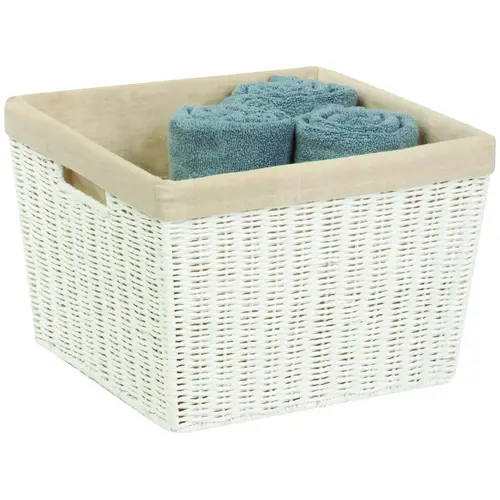 Storage Basket, Paper, White - pack of 4 Storage Basket, Paper, White - pack of 4