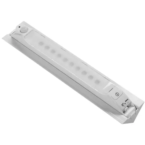 Motion Sensor Light, AA Battery, 10-Lamp, LED Lamp, 65 Lumens, 7000 K Color Temp, White