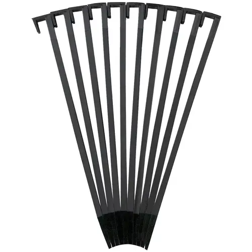 Anchoring Stake, 10 in L, Nylon Plastic Black - pack of 10