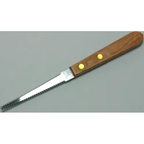 Grapefruit Knife, 3-1/2 in L Blade, Stainless Steel Blade, Wood Handle, Brown Handle Satin Grapefruit Knife, 3-1/2 in L Blade, Stainless Steel Blade, Wood Handle, Brown Handle Satin