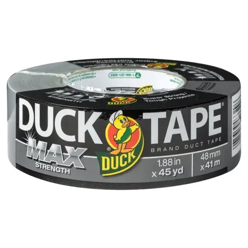 Duct Tape, 45 yd L, 1.88 in W, Silver Duct Tape, 45 yd L, 1.88 in W, Silver