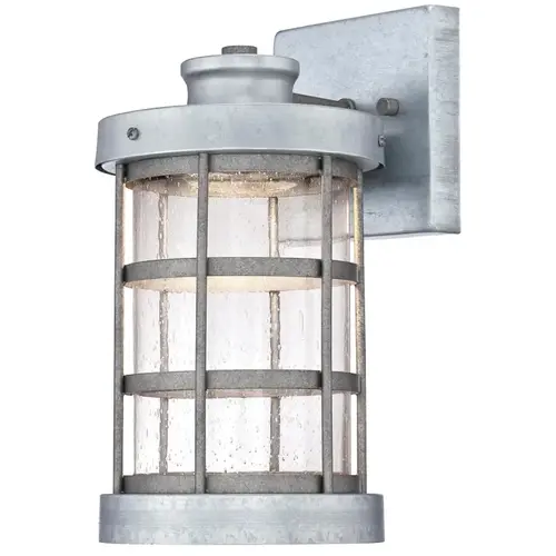 00 Outdoor Wall Fixture, LED Lamp, 1000 Lumens, 2700 K Color Temp, Steel Fixture, Galvanized Fixture