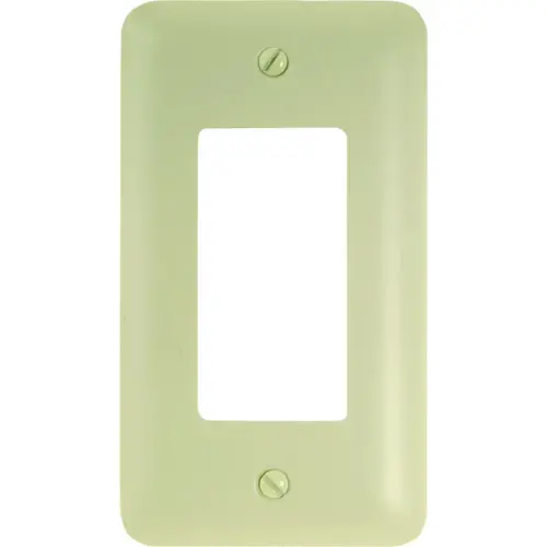 Wallplate, 5 in L, 2-13/16 in W, 1 -Gang, Steel, Light Almond Wallplate, 5 in L, 2-13/16 in W, 1 -Gang, Steel, Light Almond