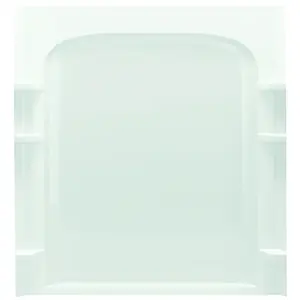 STERLING 72232100-0 Ensemble Shower Back Wall, 72-1/2 in L, 60 in W, Vikrell, High-Gloss, Alcove Installation, White