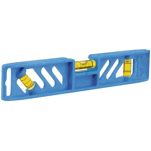 POLYCAST Series Torpedo Level, 9 in L, 3-Vial, Plastic, Yellow POLYCAST Series Torpedo Level, 9 in L, 3-Vial, Plastic, Yellow