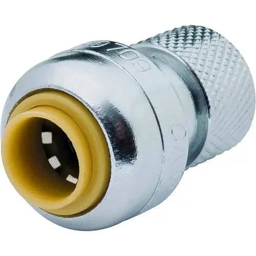 Pipe Connector, 1/4 x 3/8 in, Compression, Brass, 200 psi Pressure Pipe Connector, 1/4 x 3/8 in, Compression, Brass, 200 psi Pressure