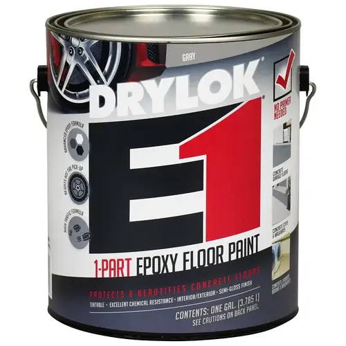 E1 One-Part Epoxy Concrete Floor Paint Gray, 1 Gal. E1 One-Part Epoxy Concrete Floor Paint Gray, 1 Gal.
