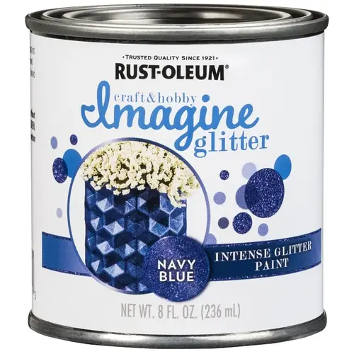 Imagine Craft & Hobby Intense Paint, Glitter Navy Blue, 8 oz, Can Imagine Craft & Hobby Intense Paint, Glitter Navy Blue, 8 oz, Can