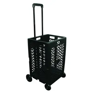 Olympia Tools 85-404 PACK-N-ROLL Series Mesh Rolling Cart, 55 lb, 13 in OAW, 25 in OAH, 17 in OAD, Plastic