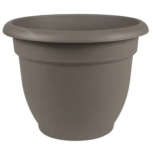 Ariana AP1660 Self-Watering Planter, 16 in Dia, 17-3/4 in W, Round, Plastic, Peppercorn Ariana AP1660 Self-Watering Planter, 16 in Dia, 17-3/4 in W, Round, Plastic, Peppercorn