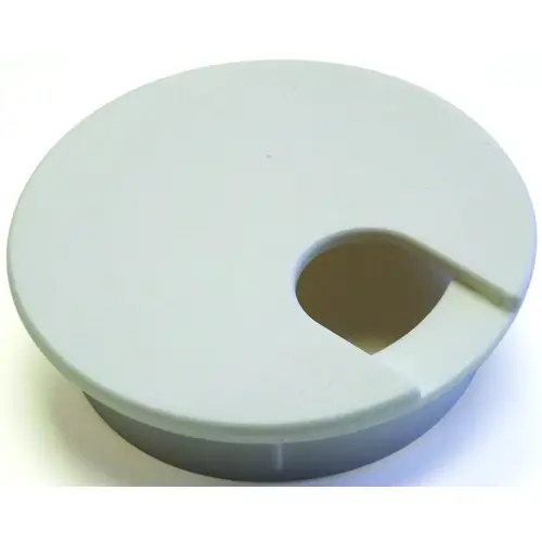 Desk Grommet, 2-1/2 in Dia Cable, Polystyrene, Pure White Desk Grommet, 2-1/2 in Dia Cable, Polystyrene, Pure White