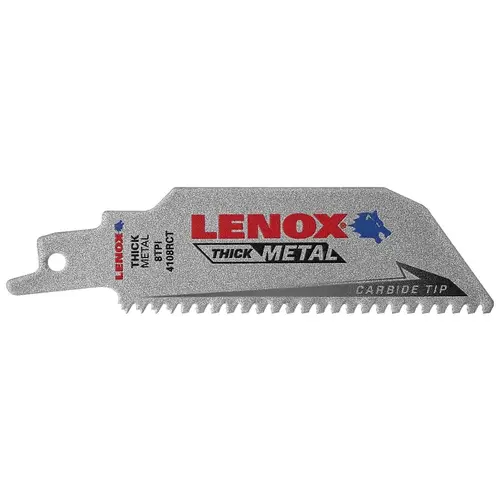 LAZER CT Reciprocating Saw Blade, 1 in W, 4 in L, 8 TPI, Carbide Cutting Edge Silver LAZER CT Reciprocating Saw Blade, 1 in W, 4 in L, 8 TPI, Carbide Cutting Edge Silver