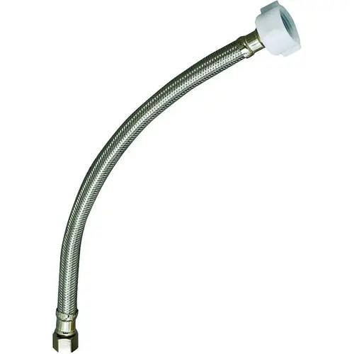 EZ Series Toilet Supply Tube, 1/2 in Inlet, Compression Inlet, 7/8 in Outlet, Ballcock Outlet, 16 in L EZ Series Toilet Supply Tube, 1/2 in Inlet, Compression Inlet, 7/8 in Outlet, Ballcock Outlet, 16 in L