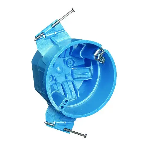 Ceiling Box, 4 in W, 4 in D, 3 in H, 1 -Gang, PVC, Blue Ceiling Box, 4 in W, 4 in D, 3 in H, 1 -Gang, PVC, Blue