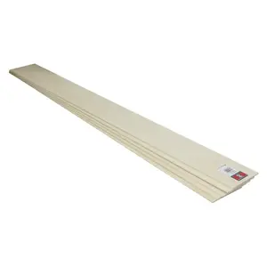 Midwest Products 4004 Sheet 1/8" X 3" W X 3 ft. L Basswood #2/BTR Premium Grade