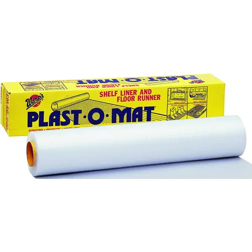 Floor Runner, 50 ft L, 30 in W, Plastic, Opaque White Floor Runner, 50 ft L, 30 in W, Plastic, Opaque White