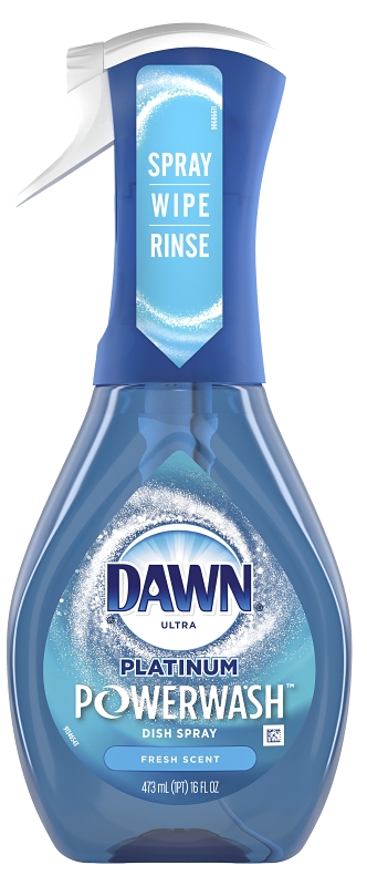 Dawn 52364 Platinum Dish Soap Spray, 16 oz Bottle, Liquid, Fresh Scent, Colorless