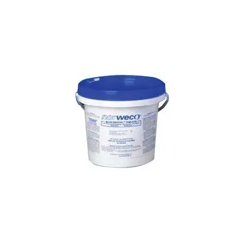 Wastewater Disinfectant Tab, Solid, Blue/White, Slight Chlorine, 10 lb