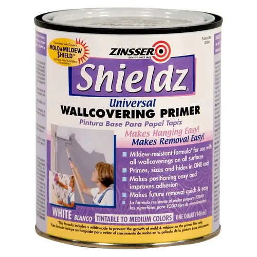 Shieldz Universal Wallcovering Primer - Quart White