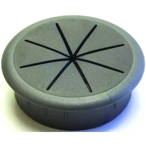 Desk Grommet, 2-3/8 in Dia Cable, Polypropylene/Santoprene, Silver Desk Grommet, 2-3/8 in Dia Cable, Polypropylene/Santoprene, Silver