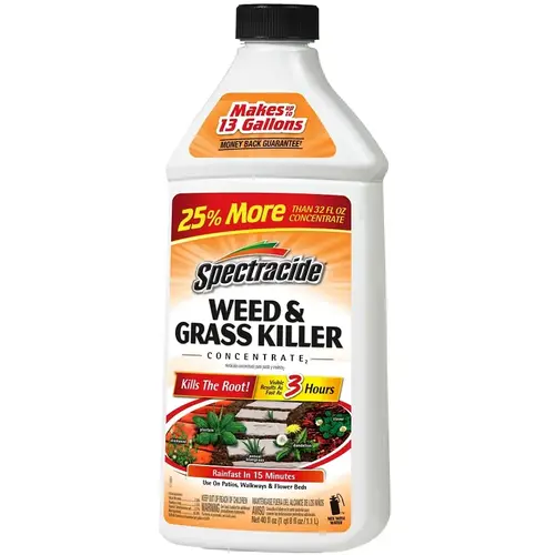 Weed and Grass Killer, Liquid, Amber, 40 fl-oz Bottle Weed and Grass Killer, Liquid, Amber, 40 fl-oz Bottle