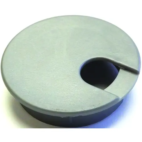 Desk Grommet, 2-1/2 in Dia Cable, Polystyrene, Silver Desk Grommet, 2-1/2 in Dia Cable, Polystyrene, Silver