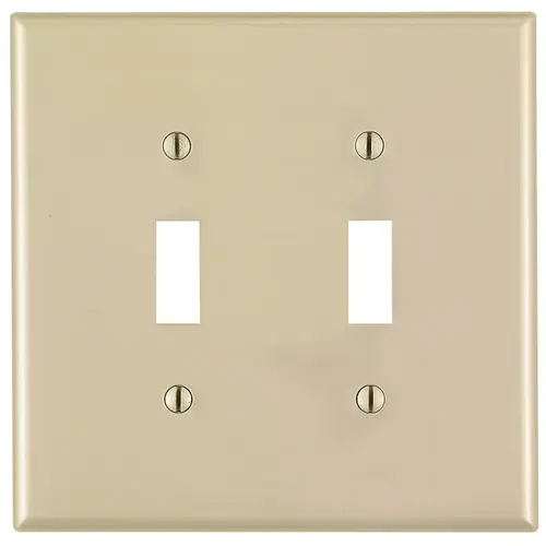 00PJ2-00T Switch Wallplate, 4-7/8 in L, 3-1/8 in W, 2 -Gang, Nylon, Light Almond 00PJ2-00T Switch Wallplate, 4-7/8 in L, 3-1/8 in W, 2 -Gang, Nylon, Light Almond