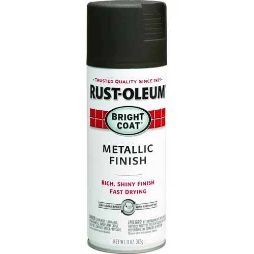 STOPS RUST Bright Coat Spray Paint, Metallic, Dark Bronze, 11 oz, Aerosol Can STOPS RUST Bright Coat Spray Paint, Metallic, Dark Bronze, 11 oz, Aerosol Can