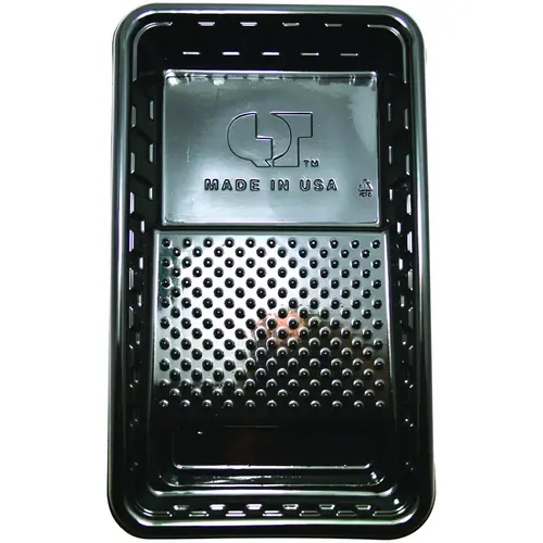 Roller Tray, 7 in L, Plastic, Black