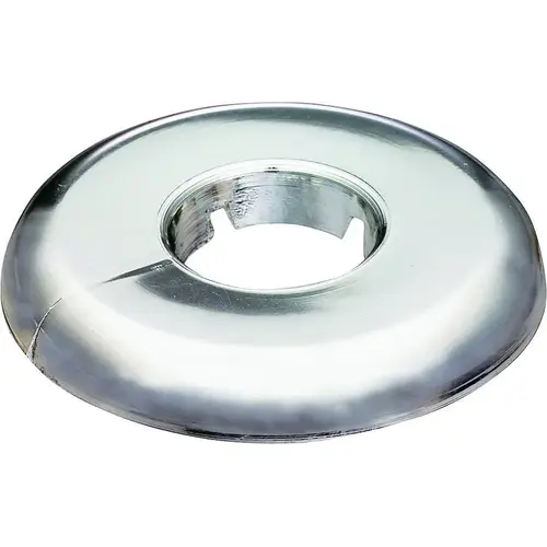 Floor and Ceiling Plate, 3-1/2 in W, Copper, Chrome