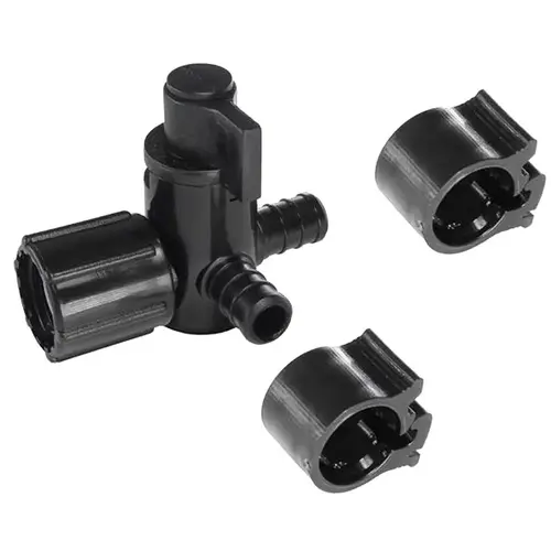 Bypass Valve, 1/2 x 1/2 x 1/2 in Connection, PEX x FPT x PEX, 100 psi Pressure, Polysulfone Body