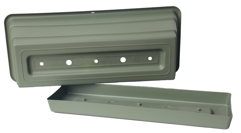 Bloem DCBT24-42 Dura Cotta Window Box Planter, 24 in W, Rectangular, Plastic, Living Green