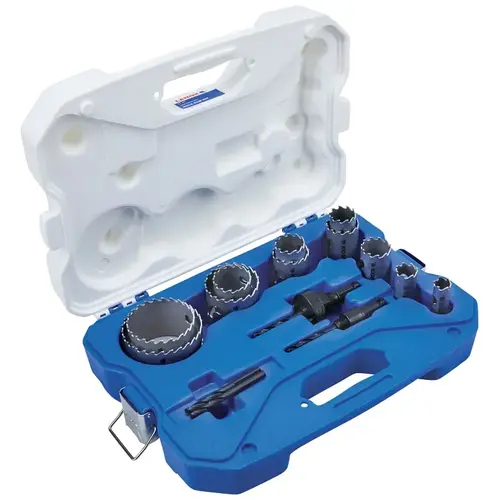 Contractor's Hole Saw Kit: 15 Pc, 3/4 to 3" Dia Contractor's Hole Saw Kit: 15 Pc, 3/4 to 3" Dia