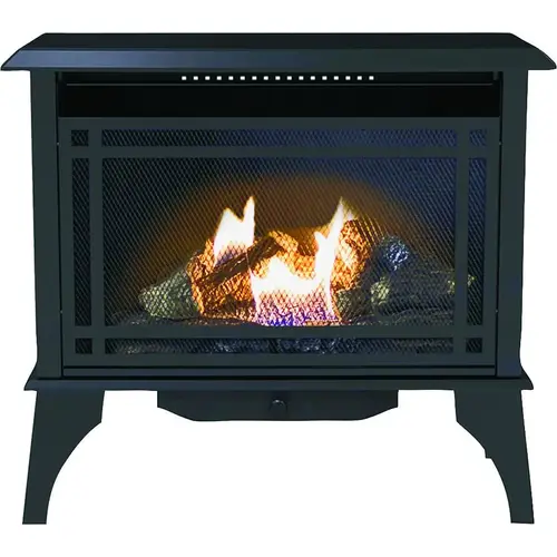GSD2845 Gas Stove, 31.93 in W, 28.28 in H, 30,000 Btu Heating, Liquid Propane, Steel, Black GSD2845 Gas Stove, 31.93 in W, 28.28 in H, 30,000 Btu Heating, Liquid Propane, Steel, Black