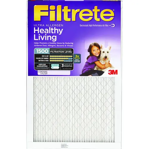 FILTER AIR 1500MPR 15X20X1IN - pack of 6 FILTER AIR 1500MPR 15X20X1IN - pack of 6