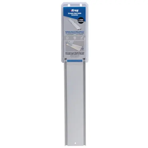 Straight Edge Guide Extension, 2 ft L, Aluminum