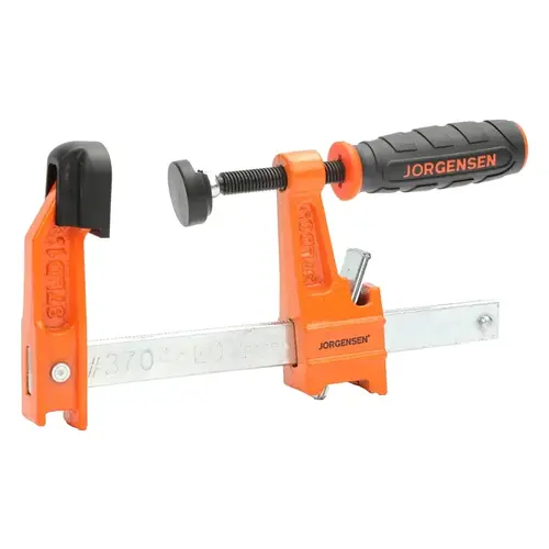 Light-Duty Bar Clamp, 300 lb, 4 in Max Opening Size, 2 in D Throat, Steel Body Light-Duty Bar Clamp, 300 lb, 4 in Max Opening Size, 2 in D Throat, Steel Body