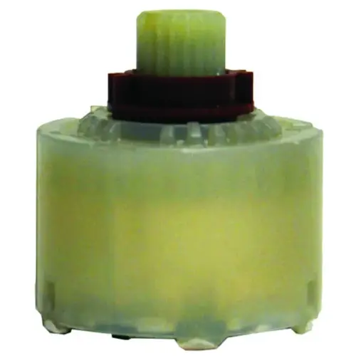 Faucet Cartridge, Plastic, 2-9/64 in L, For: American Standard Tub/Shower Faucets White Faucet Cartridge, Plastic, 2-9/64 in L, For: American Standard Tub/Shower Faucets White