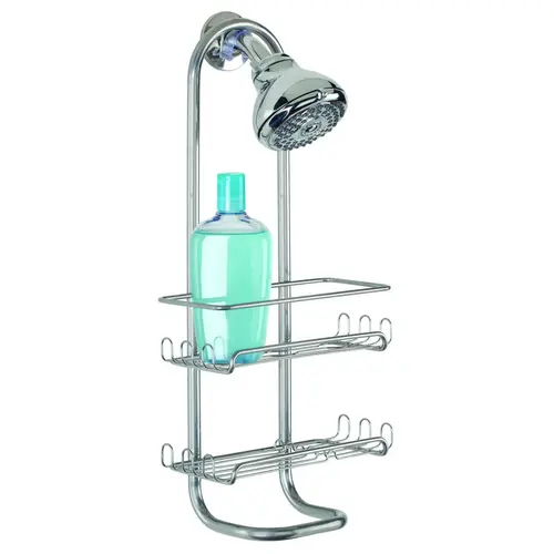Classico Series Shower Caddy, 2-Shelf, Steel, 4-1/2 in OAW, 21 in OAH, 12 in OAD Silver Classico Series Shower Caddy, 2-Shelf, Steel, 4-1/2 in OAW, 21 in OAH, 12 in OAD Silver
