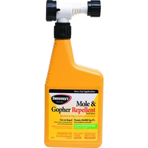 Mole and Gopher Repellent Spray, Repels: Armadillos, Gophers, Moles, Voles - pack of 6