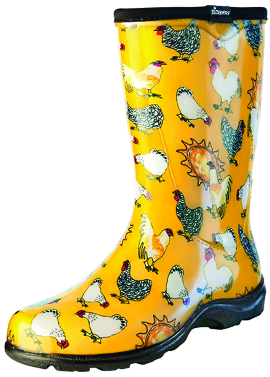 Sloggers 5016CDY09 5016CDY-09 Rain and Garden Boots, 9 in, Chicken, Daffodil Yellow