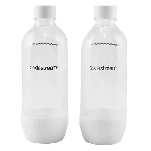 Carbonating Bottle, White, For: Jet, Genesis, Fizzi, Source, Power Sparkling Water Makers  - 2 per pack x2 packs