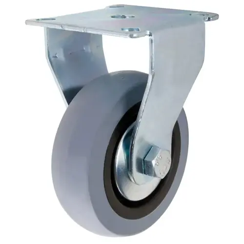 G1 Series Rigid Caster, 3 in Dia Wheel, TPR Wheel, Gray, 121 lb G1 Series Rigid Caster, 3 in Dia Wheel, TPR Wheel, Gray, 121 lb