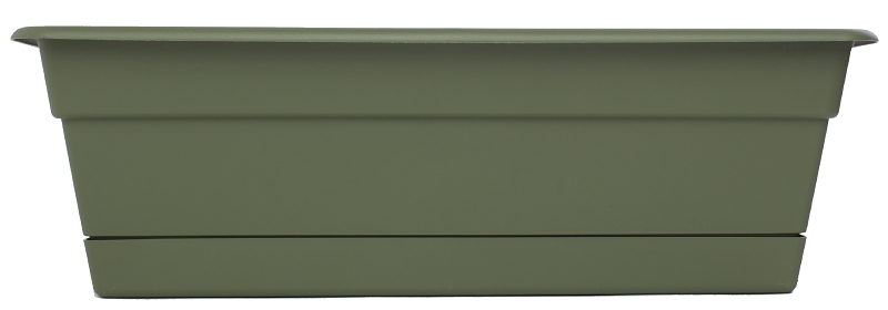 Bloem DCBT18-42 Dura Cotta Window Box Planter, 18 in W, Rectangular, Plastic, Living Green