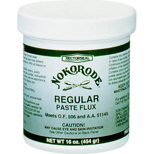 Nokorode Regular Paste Flux, 16 oz. Tan