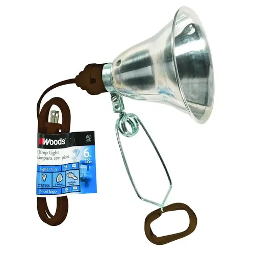 60-Watt 6 ft 18/2 Spt-2 Inc Portable Clamp Wrk Lt W/ 5.5 " Reflctor White 60-Watt 6 ft 18/2 Spt-2 Inc Portable Clamp Wrk Lt W/ 5.5 " Reflctor White