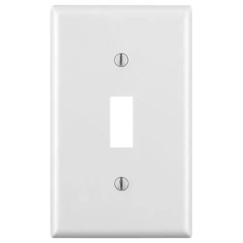 Wallplate, 4-1/2 in L, 2-3/4 in W, 1 -Gang, Thermoset, White, Smooth - pack of 10 Wallplate, 4-1/2 in L, 2-3/4 in W, 1 -Gang, Thermoset, White, Smooth - pack of 10