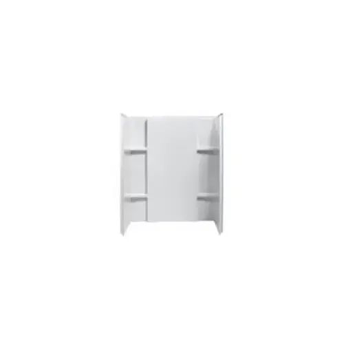 Accord Series Complete 3-Piece Wall Set, 55-1/8 in L, 48 in W, 36 in H, Vikrell, High-Gloss, White