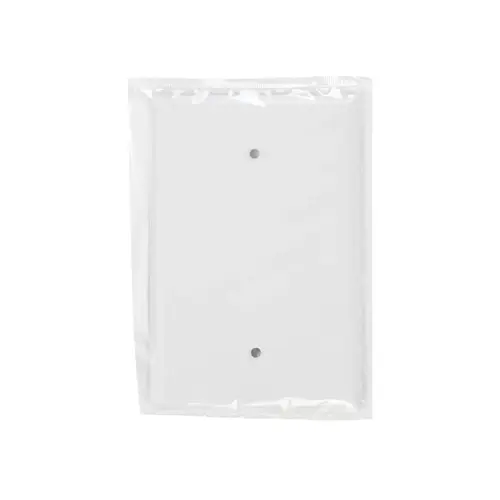 88114 Blank Wallplate, 5-1/4 in L, 3-1/2 in W, 1/4 in Thick, 1 -Gang, Thermoset Plastic, White, Smooth 88114 Blank Wallplate, 5-1/4 in L, 3-1/2 in W, 1/4 in Thick, 1 -Gang, Thermoset Plastic, White, Smooth